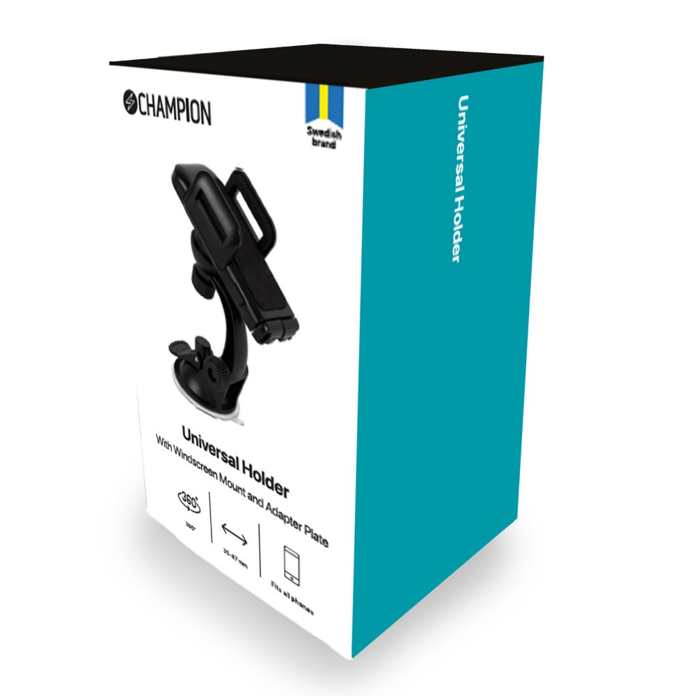 Champion mobilholder med sugekopbeslag