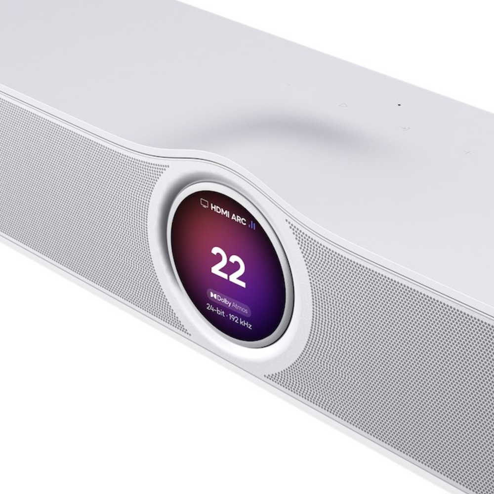 WiiM Bar smart soundbar med skærm, mat hvid