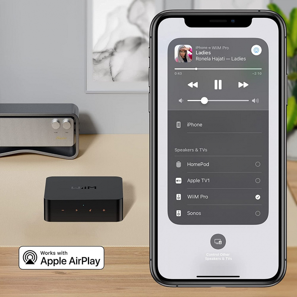 WiiM Pro Plus, trådløs netværksstreamer med Tidal Connect, Chromecast & AirPlay 2