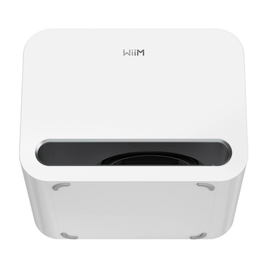 WiiM Sub Pro kompakt trådløs subwoofer, hvid