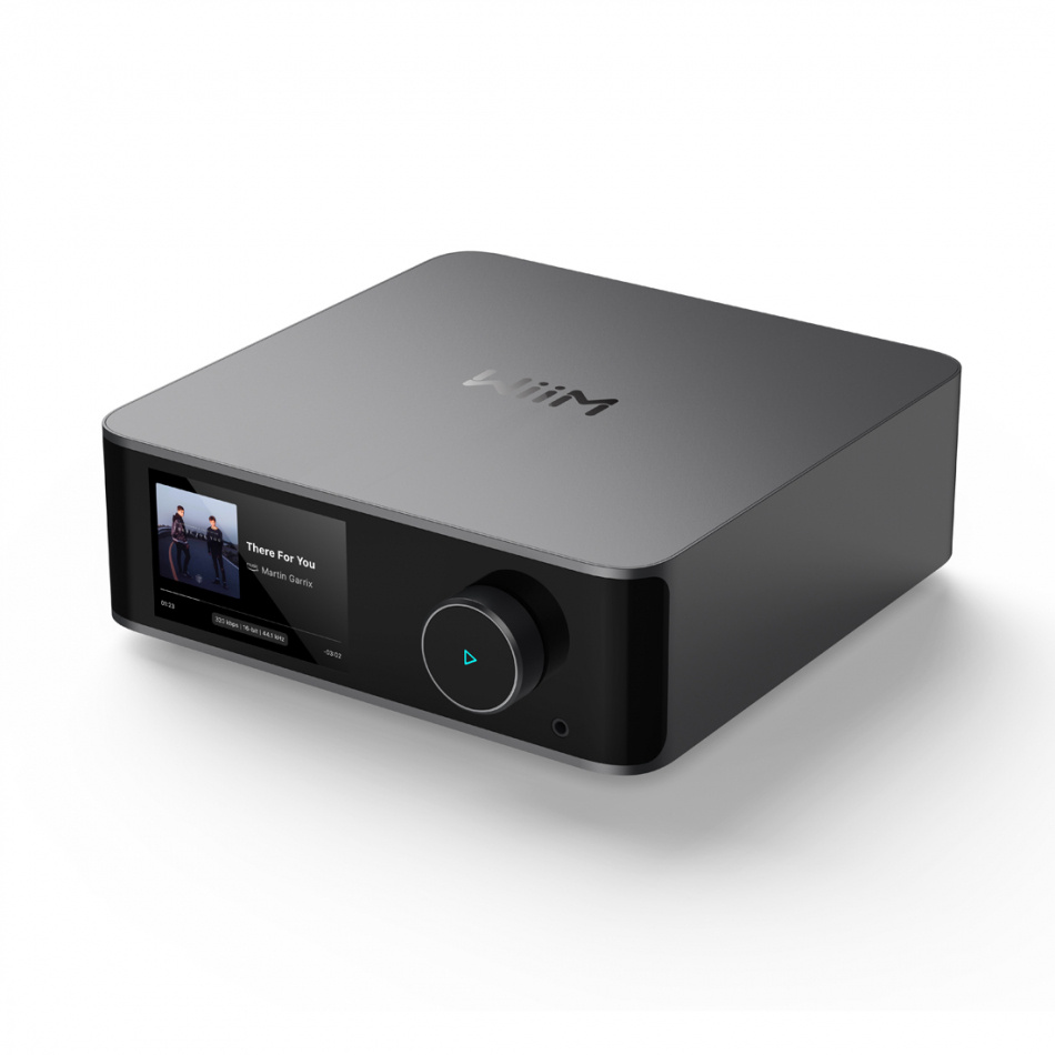 WiiM Ultra netværksspiller med HDMI ARC, touchskærm & Chromecast, mørkegrå