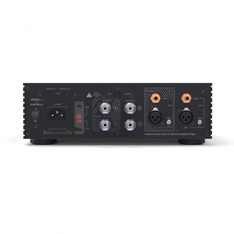 Eversolo AMP-F2, kompakt klasse D-stereo-effektforstærker