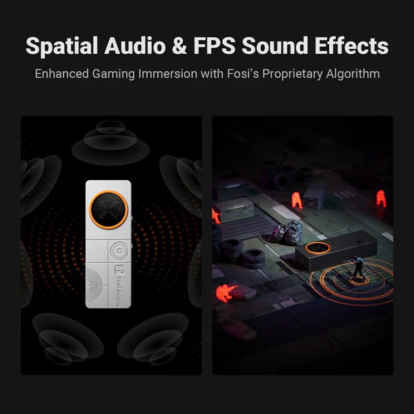 Fosi Audio DS3 bærbar DAC & hovedtelefonforstærker, Galaxy