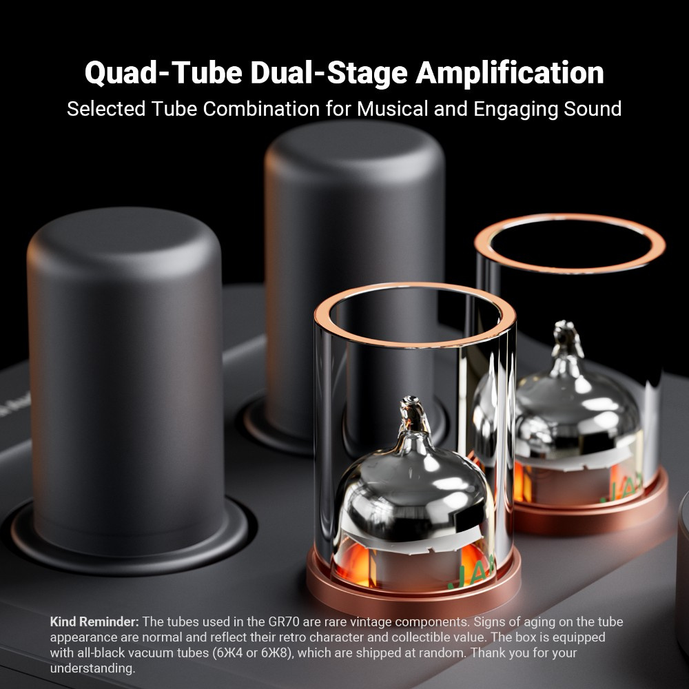 Fosi Audio GR70, hovedtelefonforstærker med rør