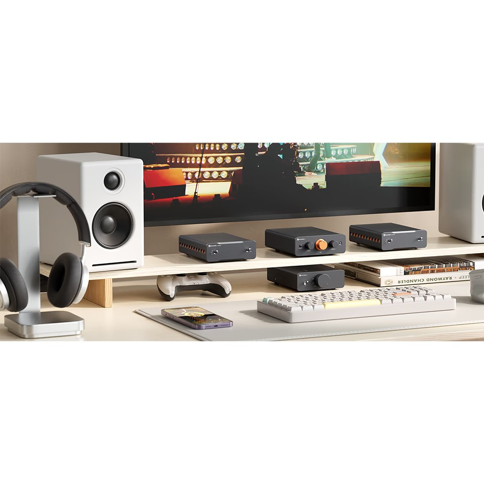 Fosi Audio P4 forforstærker med tonekontroller