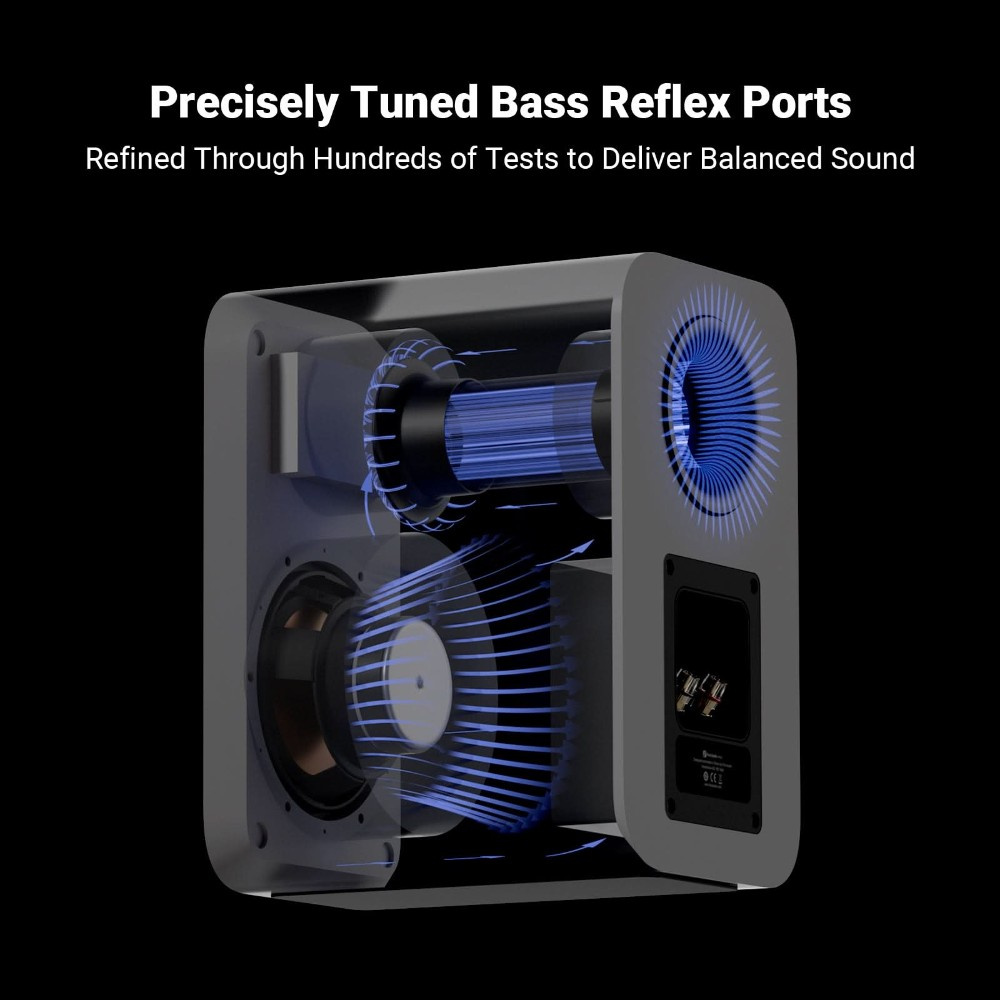 Fosi Audio SP601 standhøjttalere, hvidt par