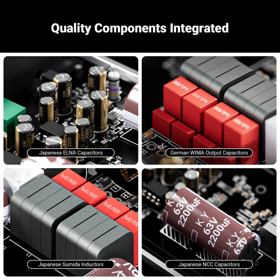 Fosi Audio V3 kompakt forstærker, 32V strømforsyning