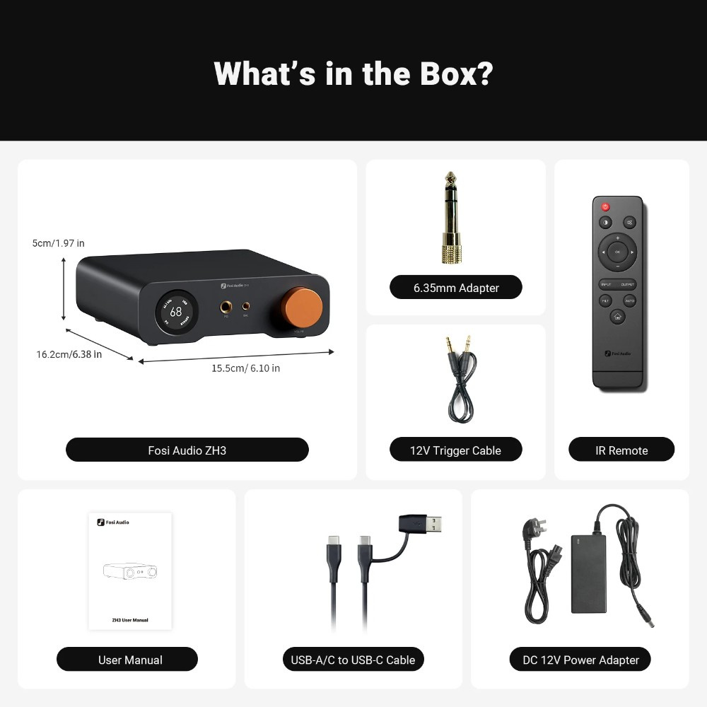 Fosi Audio P3, DAC & hovedtelefonforstærker