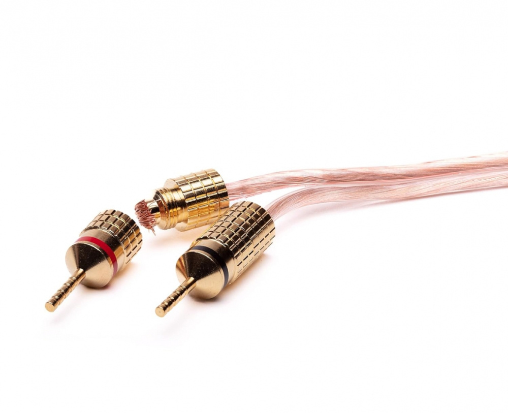 Analogis Speaker Cable Pins højttalerkabelstik, 4-pak
