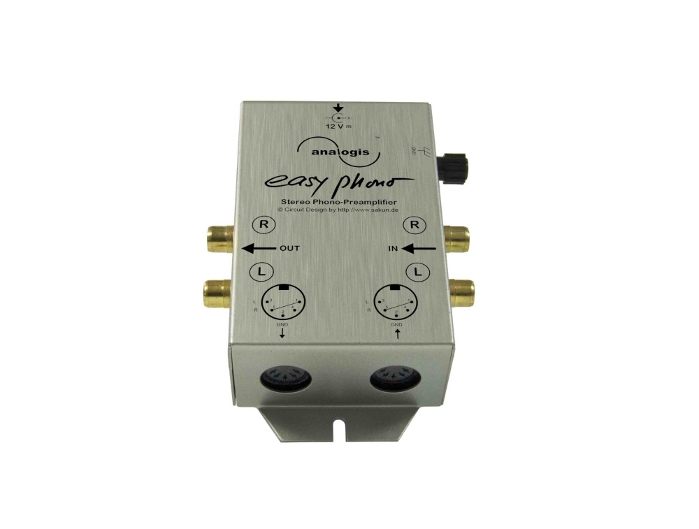 Analogis Easy Phono RIAA-trin med DIN og RCA
