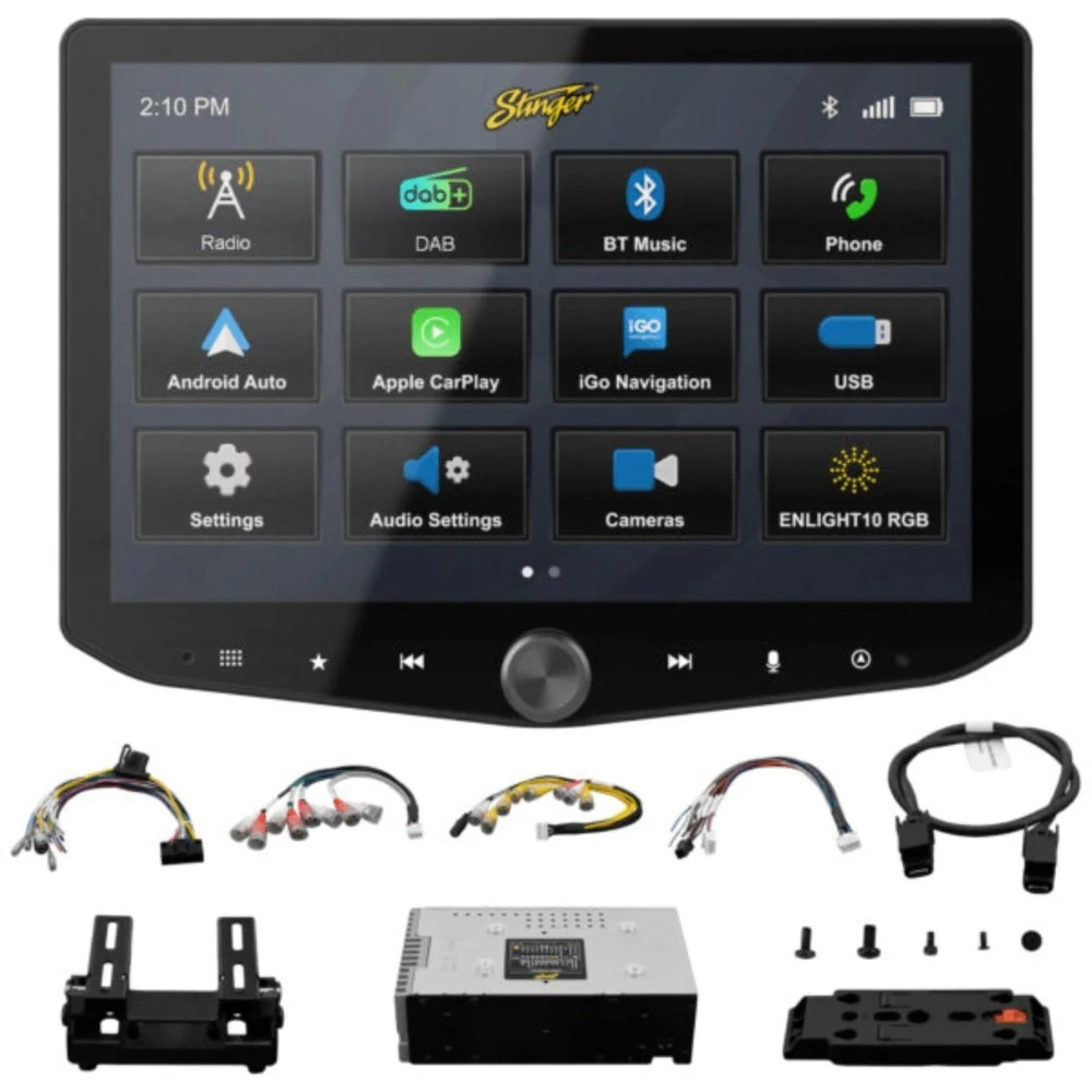 Stinger HORIZON10 iX210E-LR1, 10-tommer bilstereo til Land Rover Defender 2007-2016