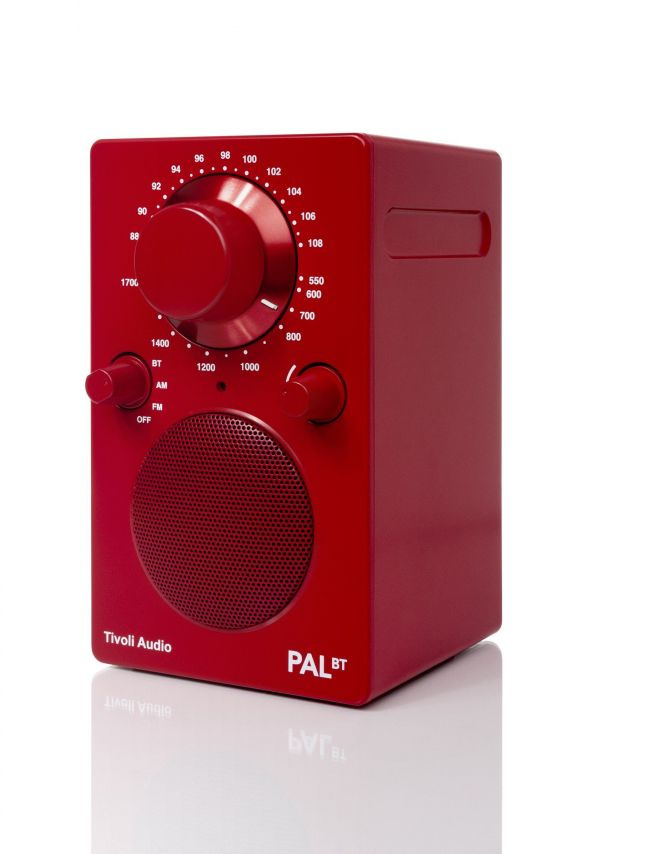 Tivoli Audio PAL BT, FM-radio med Bluetooth, röd