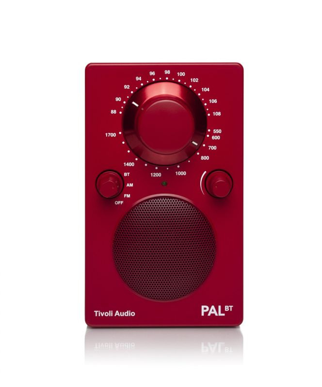 Tivoli Audio PAL BT, FM-radio med Bluetooth, röd
