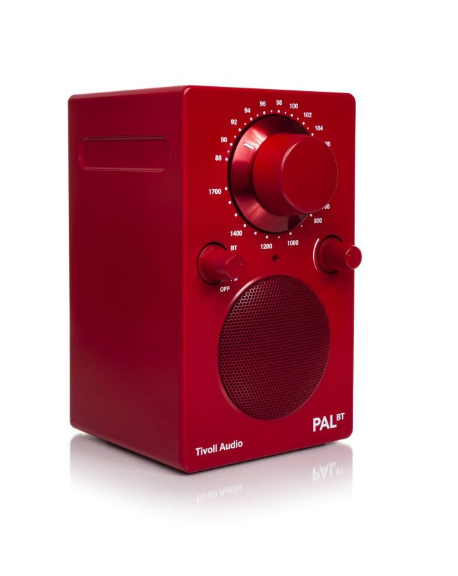 Tivoli Audio PAL BT, FM-radio med Bluetooth, röd