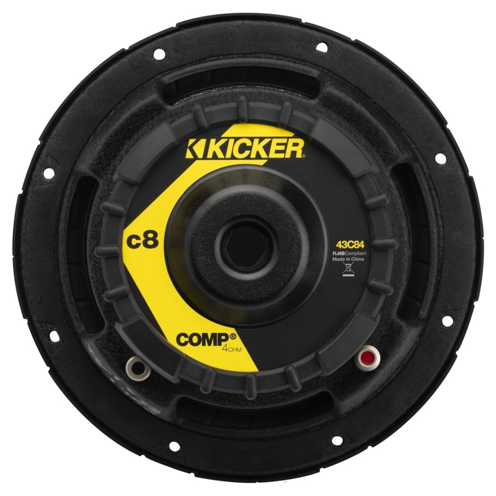 Kicker Comp C84, 8-tommers basenhed, 4 ohm