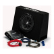 Kicker KickPack KKP210, baspakke med slank 10-tommers baskasse, sluttrin og kabler Kicker KickPack KKP210, baspakke med slank 10-tommers baskasse, sluttrin og kabler