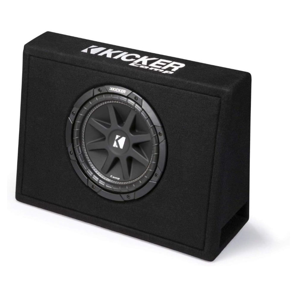 Kicker KickPack KKP210, baspakke med slank, portet 10-tommers basboks, forstærker og kabler