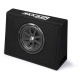 Kicker KickPack KKP210, baspakke med slank, portet 10-tommers basboks, forstærker og kabler Kicker KickPack KKP210, baspakke med slank, portet 10-tommers basboks, forstærker og kabler