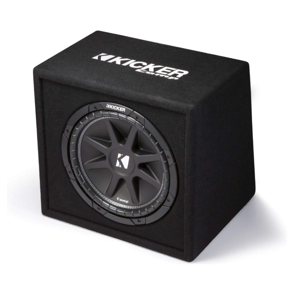 Kicker KickPack KKP212, baspakke med portet 12-tommers subwooferkasse, forstærker og kabler