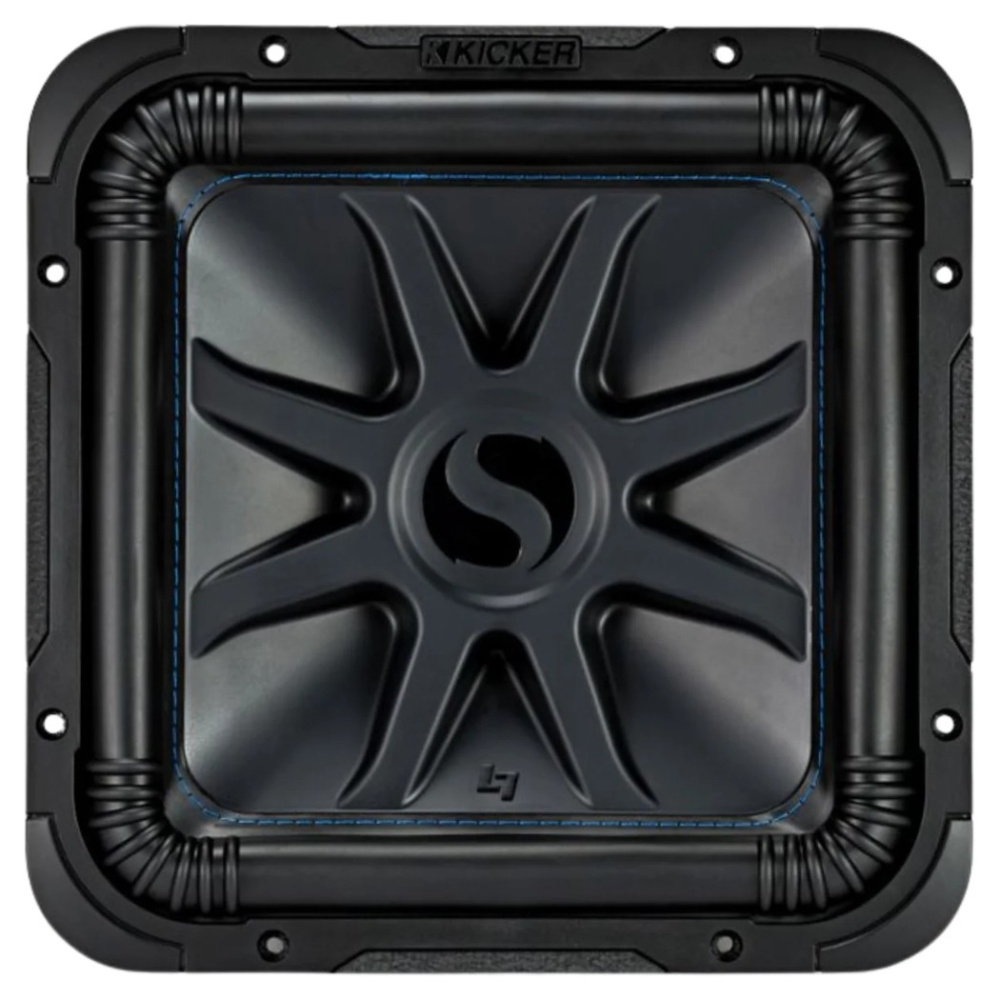 Kicker Solo-Baric L7S122, firkantet 12-tommers basenhed, 2x2 ohm