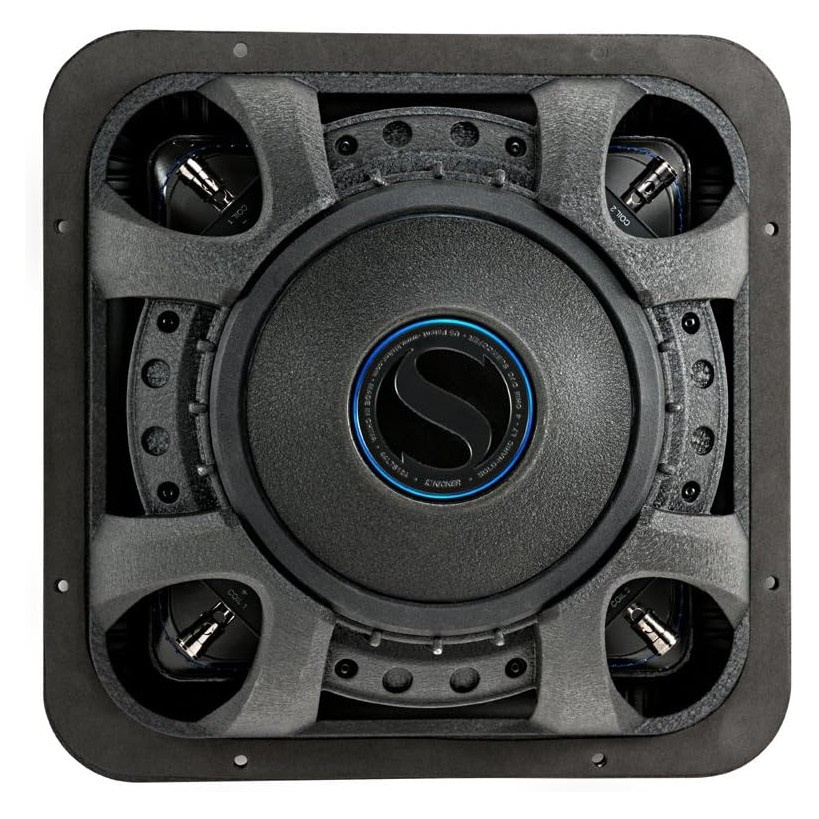 Kicker Solo-Baric L7S122, firkantet 12-tommers baselement, 2x2 ohm
