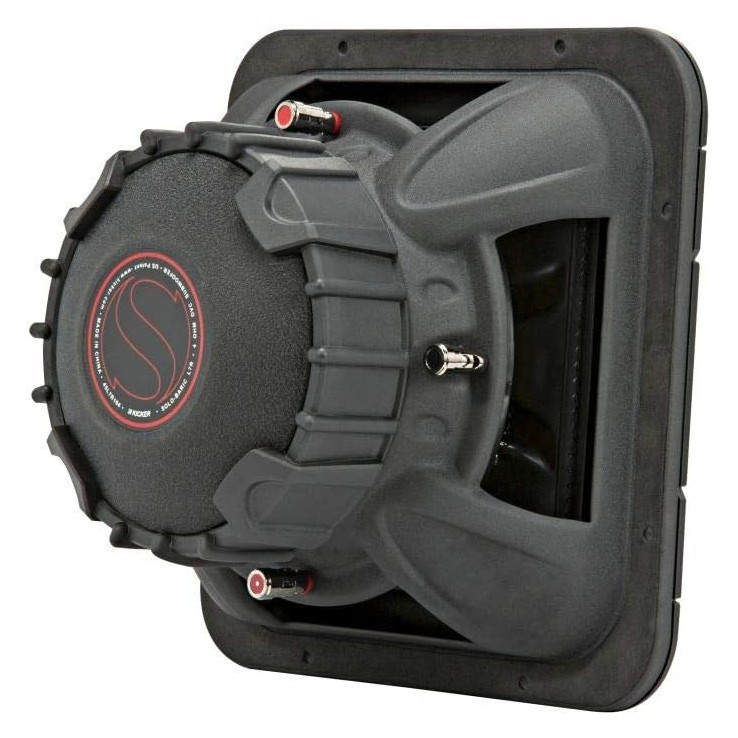 Kicker Solo-Baric L7R102, firkantet 10-tommers baselement, 2x2 ohm