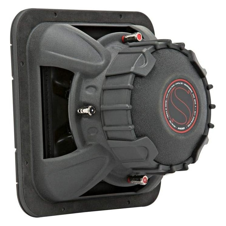 Kicker Solo-Baric L7R102, firkantet 10-tommers baselement, 2x2 ohm