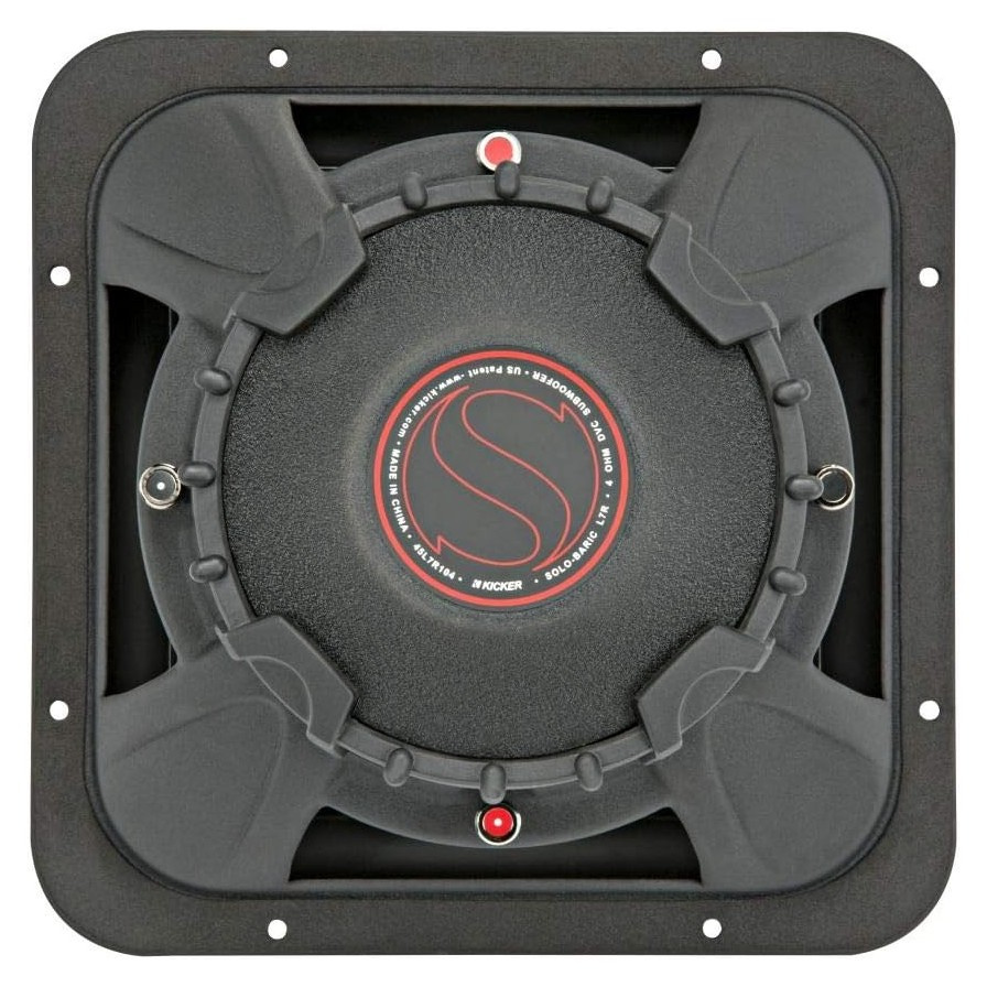 Kicker Solo-Baric L7R102, firkantet 10-tommers baselement, 2x2 ohm