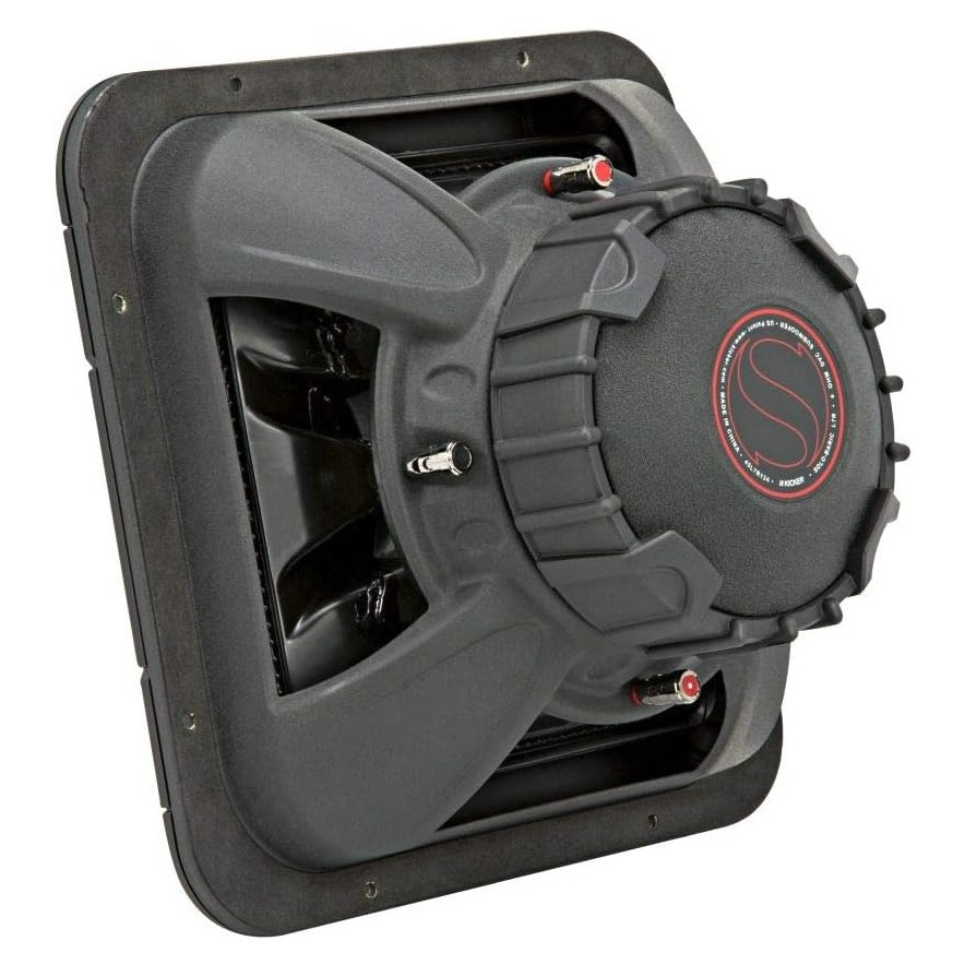 Kicker Solo-Baric L7R122, firkantet 12-tommers basenhed, 2x2 ohm