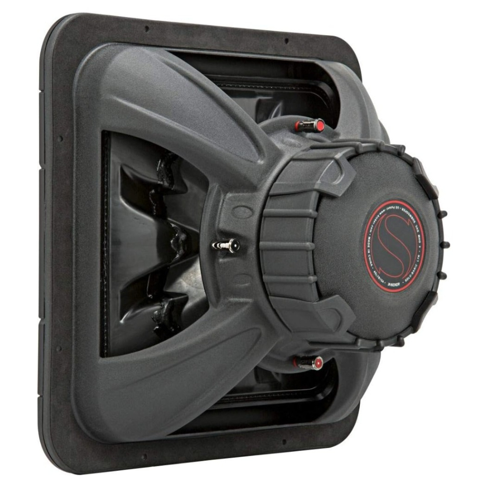 Kicker Solo-Baric L7R154, firkantet 15-tommers basenhed, 2x4 ohm