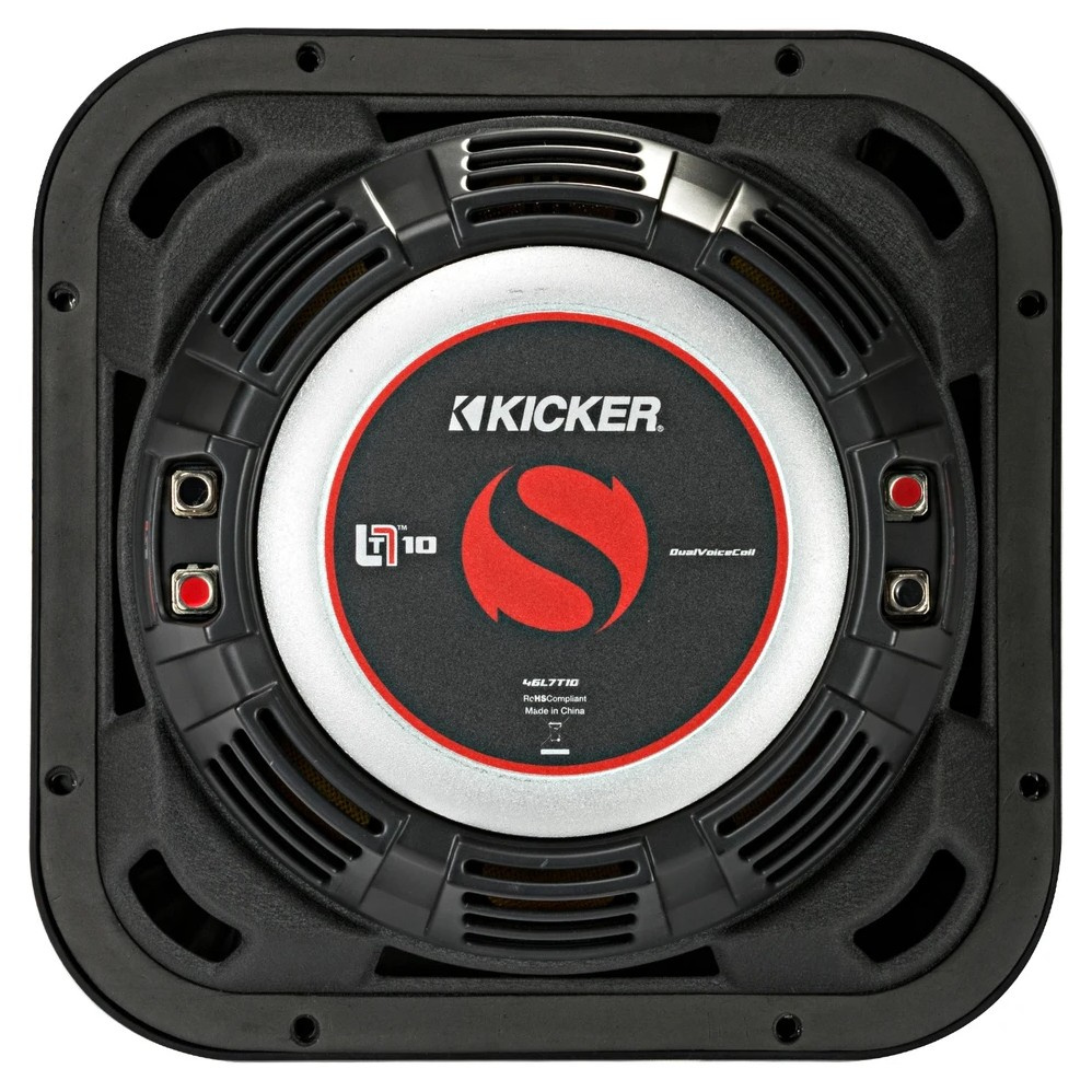 Kicker Solo-Baric L7T102, 10-tommer basenhed, 2 x 2 ohm