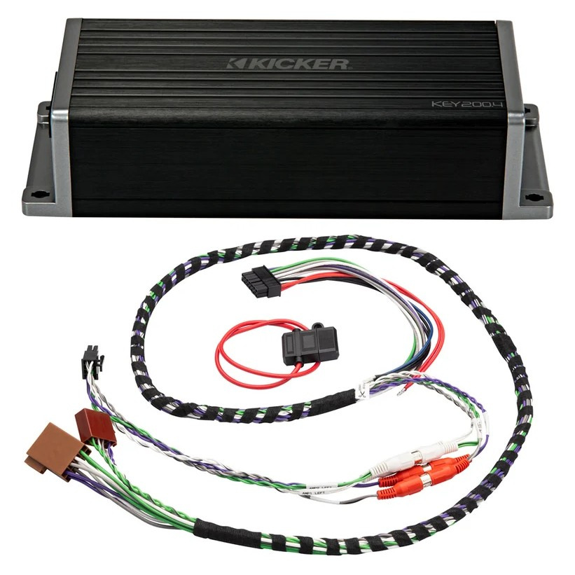 Kicker KEY200.4ISO, 4-kanals Plug & Play DSP-forstærker