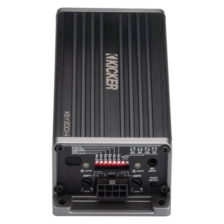 Kicker KEY200.4ISO, 4-kanals Plug & Play DSP-forstærker