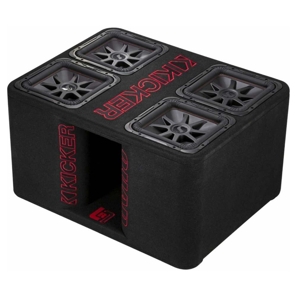 Kicker Solo-Baric QL7R122, 4 x 12 tommer baskasse, 2 x 2 ohm