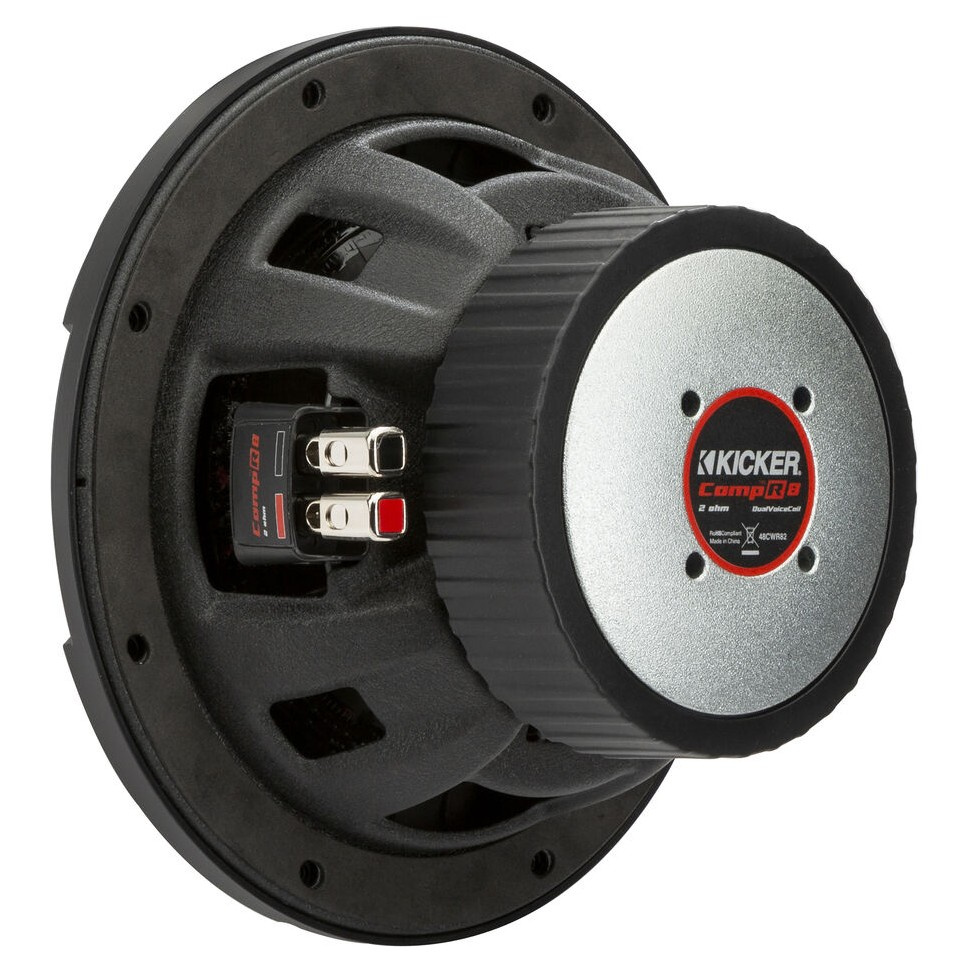 Kicker CompR CWR82, 8-tommer basenhed, 2 x 2 ohm