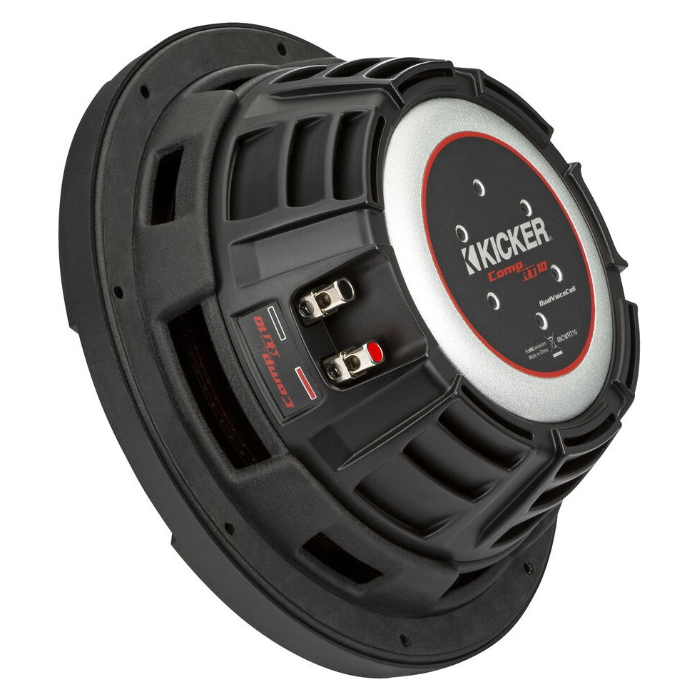 Kicker CompRT CWRT102, 10-tommer basenhed, 2 x 2 ohm