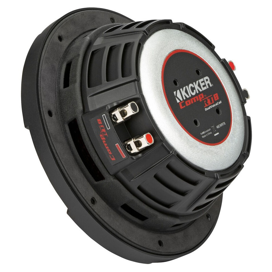 Kicker CompRT CWRT84, 8-tommer basenhed, 2 x 4 ohm
