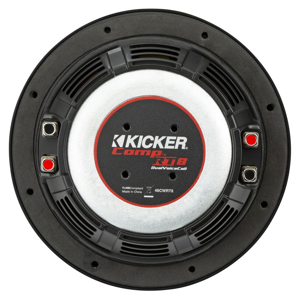 Kicker CompRT CWRT84, 8-tommer basenhed, 2 x 4 ohm
