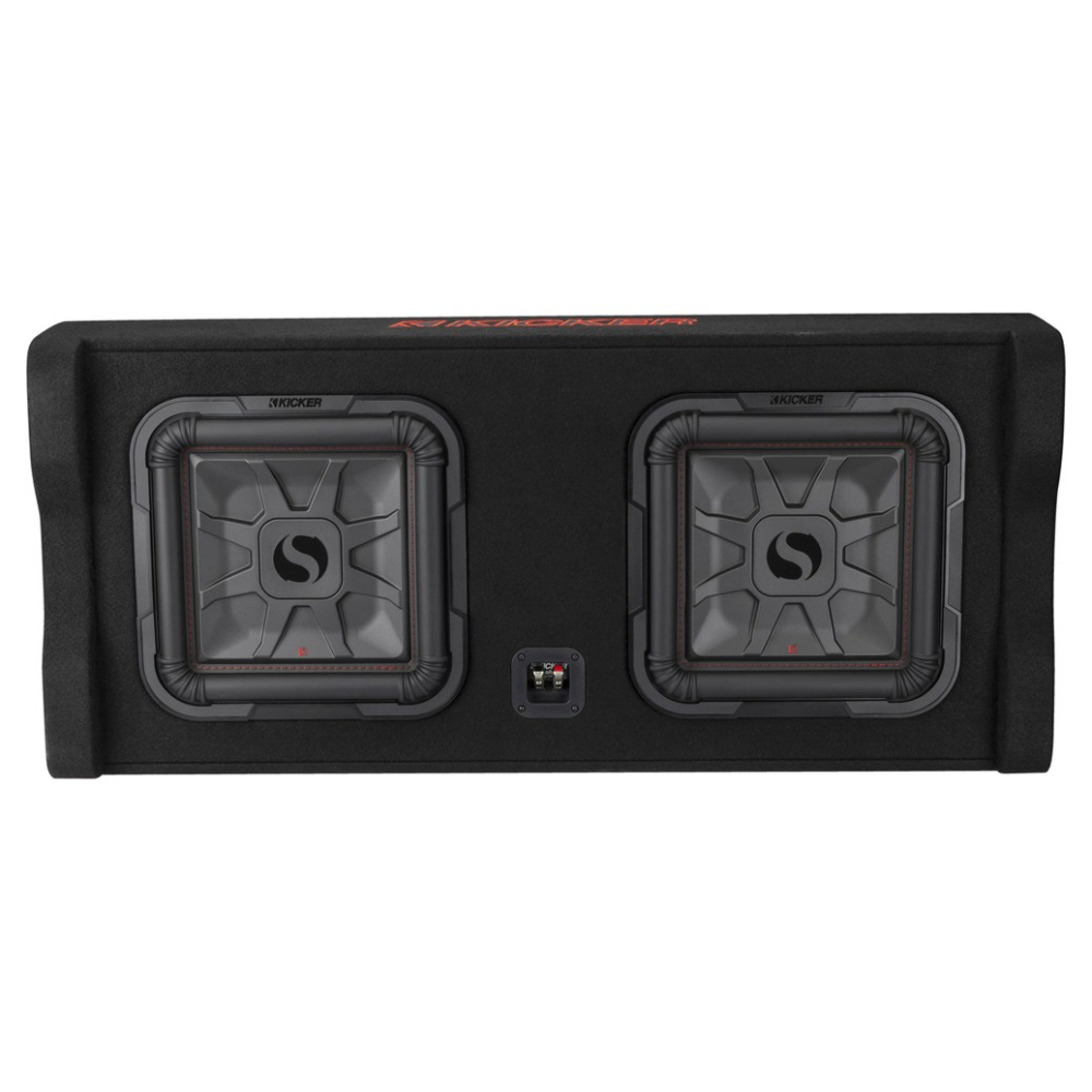 Kicker Solo-Baric DL7TDF122, 2 x 12 tommer baskasse, 2 ohm