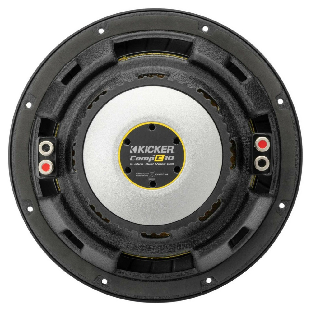 Kicker CompC CWCD104, 10-tommers basenhed, 2x4 ohm