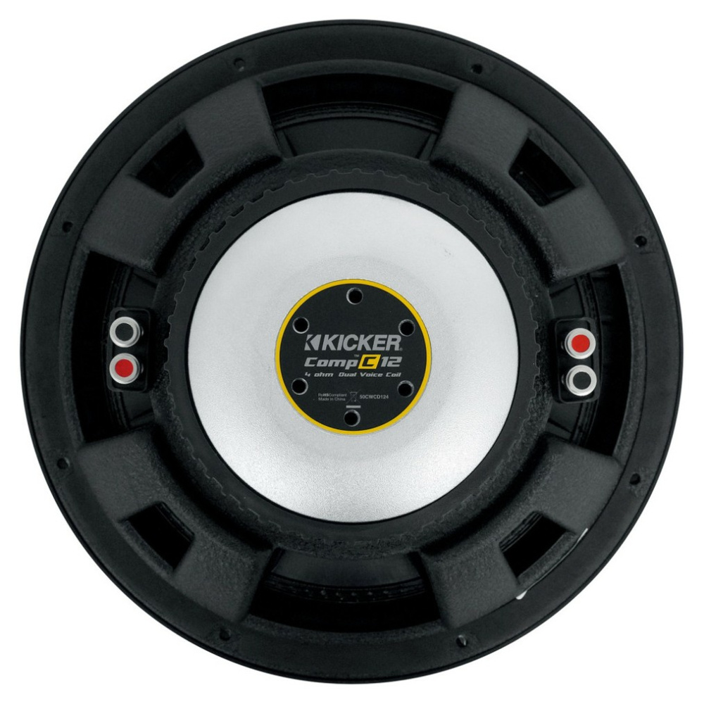 Kicker CompC CWCD124, 12-tommers basenhed, 2x4 ohm