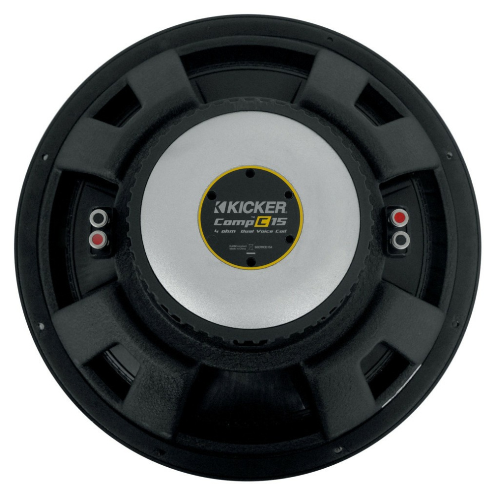 Kicker CompC CWCD154, 15-tommers basenhed, 2x4 ohm