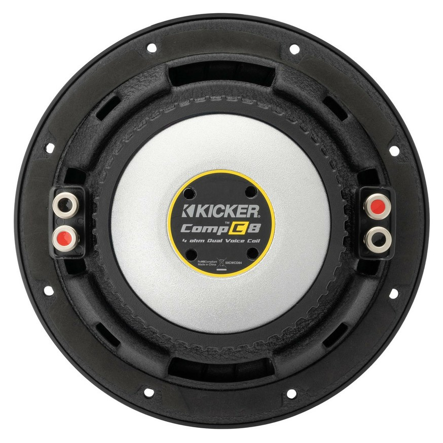 Kicker CompC CWCD84, 8-tommers basenhed, 2x4 ohm