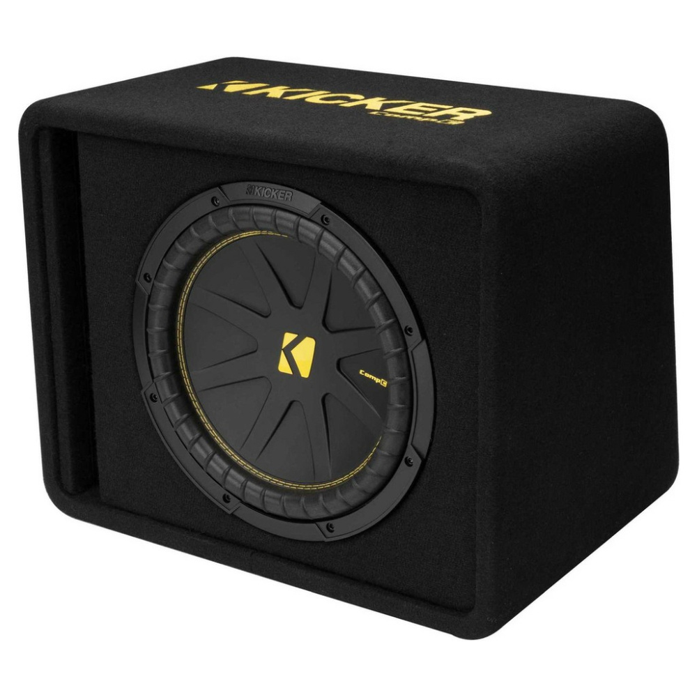 Kicker CompC VCWC122, basrefleks-subwooferkasse 1x12 tommer, 2 ohm