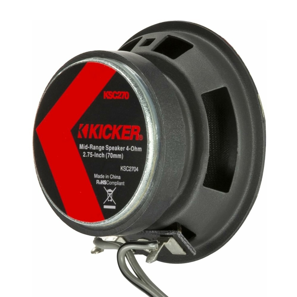 Kicker KSC2704, 2.75 tommer mellemtone, par