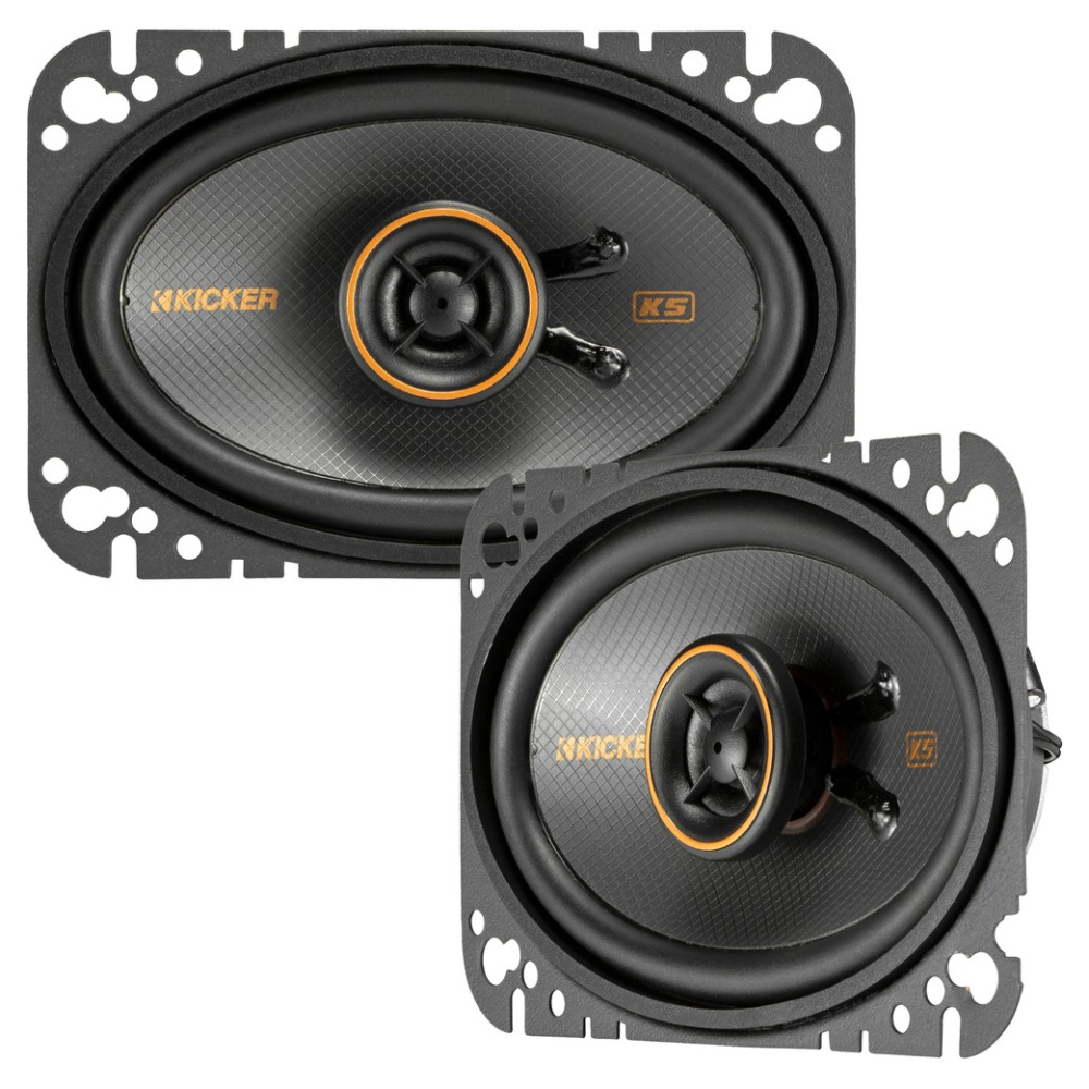 Kicker KSC4604, 4x6-tommers koaksialhøjttalere, par