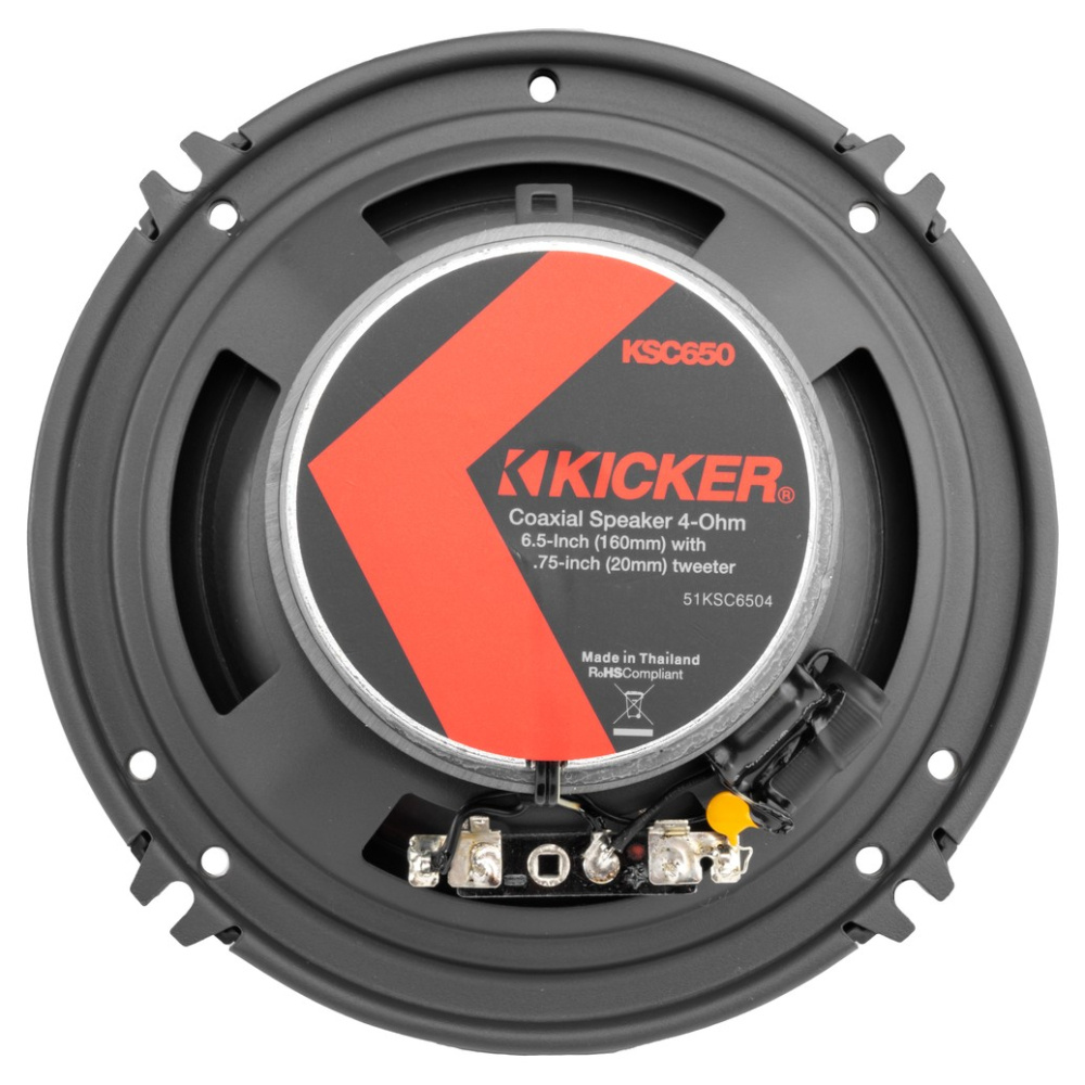 Kicker KSC6504, 6.5-tommers koaksialhøjttalere, par