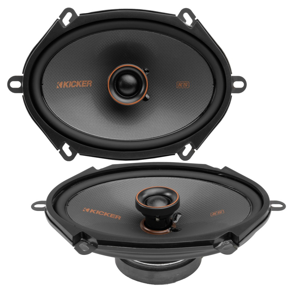 Kicker KSC6804, 6x8 tommer koaksialhøjttalere, par