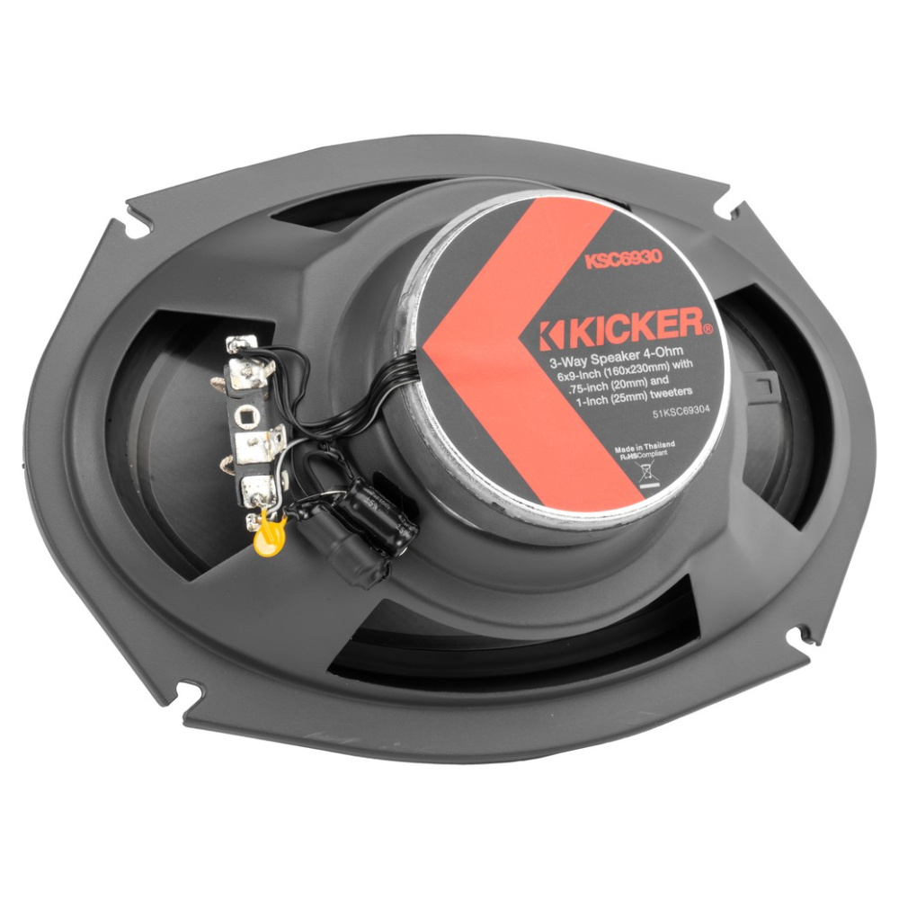 Kicker KSC69304, 6x9-tommer 3-vejs koaksialhøjttalere, par