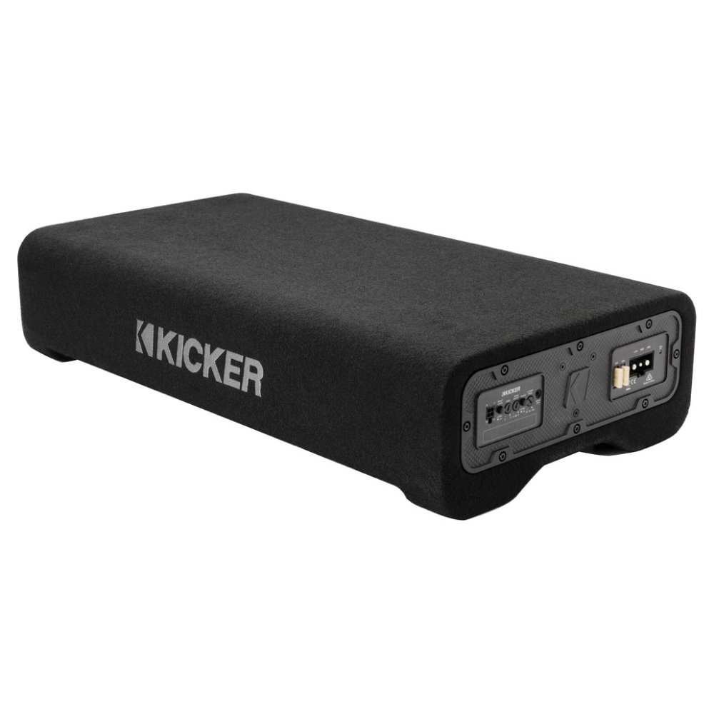 Kicker CompRT PTRTP12, 12-tommers nedadrettet aktiv subwooferkasse